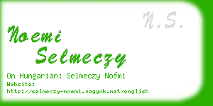 noemi selmeczy business card